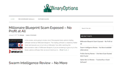 Desktop Screenshot of binaryoptionsninja.com